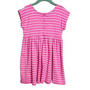 Hanna Andersson Vintage Pink Stripe Cotton Play Dress Girls 110